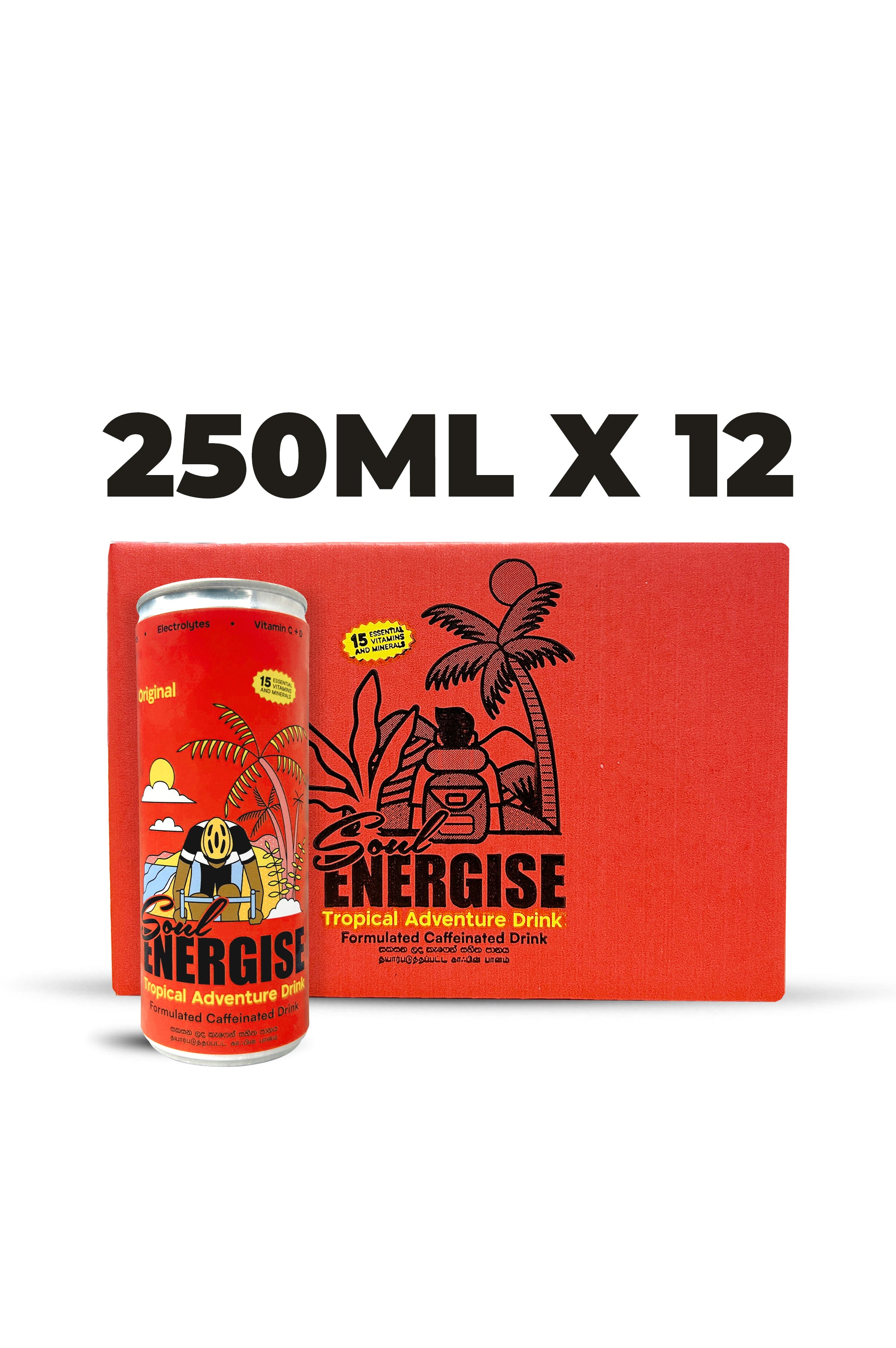 12 Pack Soul Energise - Original 250ml X 12