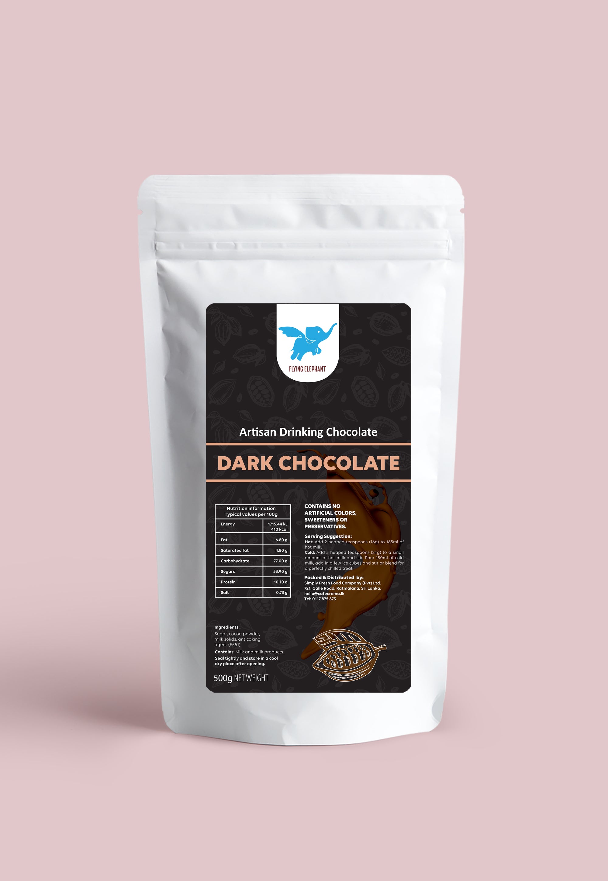 Dark Chocolate by Flying Elephant 500g